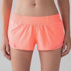 Lululemon Size 4 Hotty Hot Short 2.5” “Pop Orange”